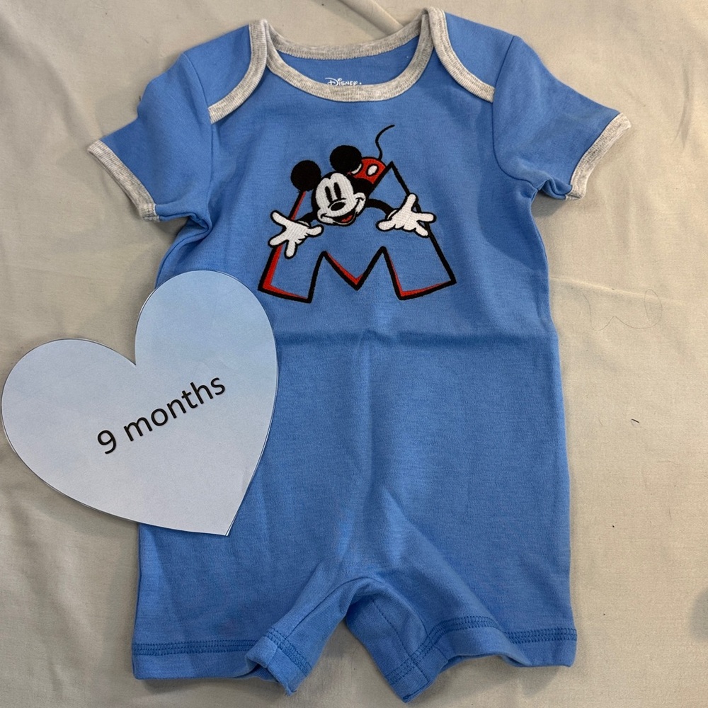 Disney - NWOT - Blue Kids One Piece Romper